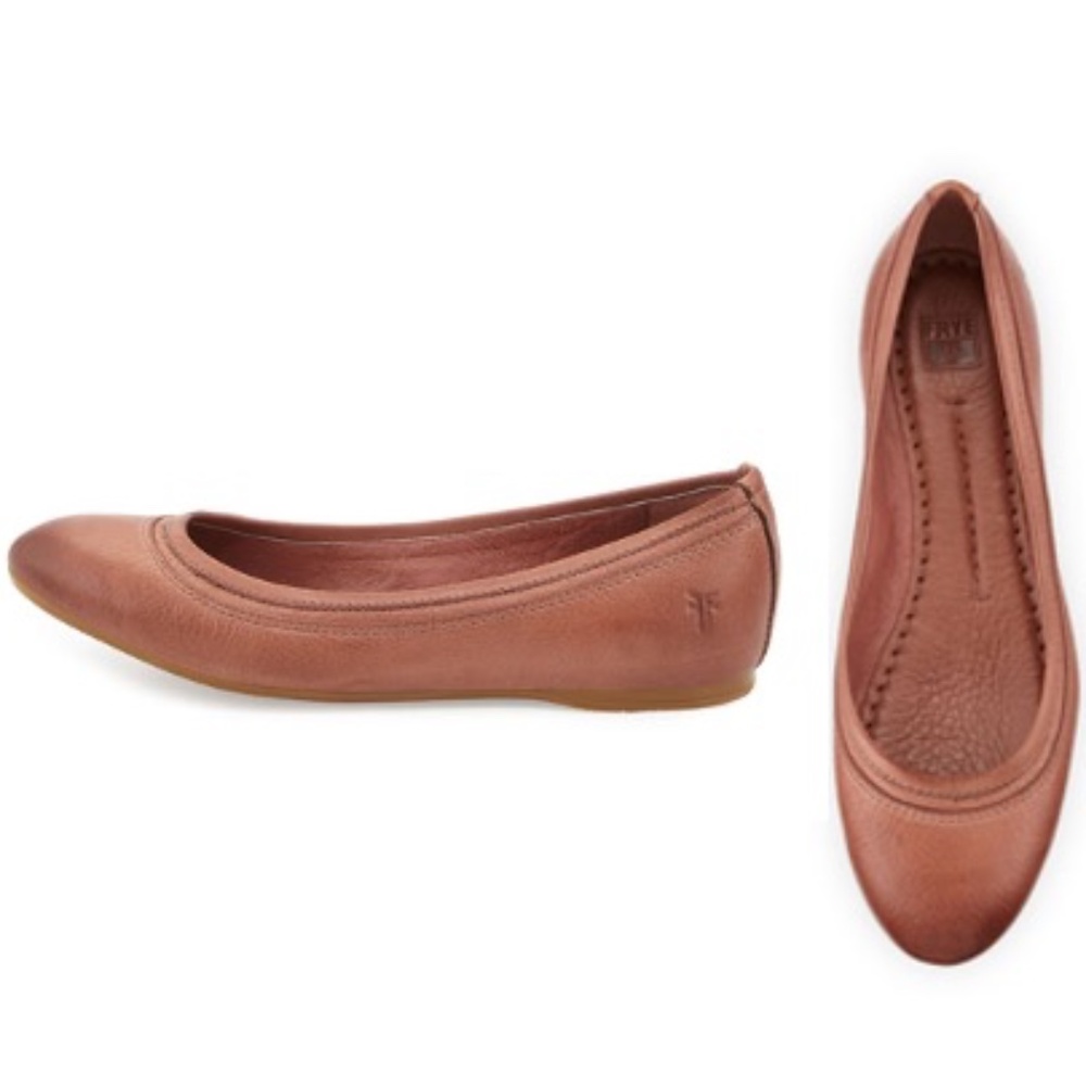 Frye Agnes Ballet Flats - Dusty Rose Soft Vintage Leather - size 7